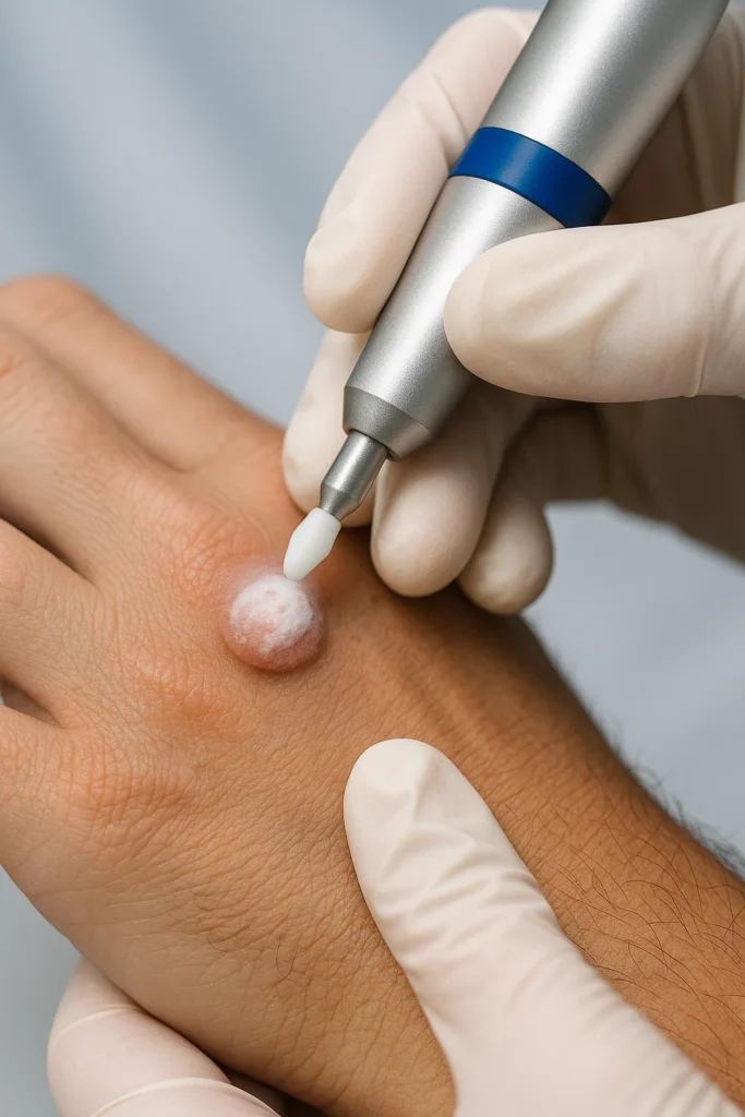 example of wart removal Greater London (Kingston upon Thames) using cryopen