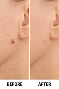 Skin tags removal Greater London (Kingston upon Thames) before and after
