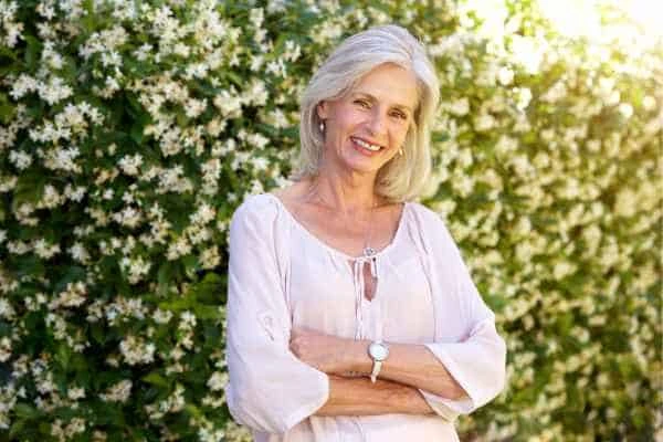 Older woman happy with urinary incontinence treatment Greater London (Kingston upon Thames)