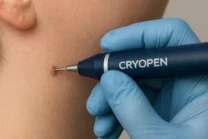 Person receiving skin tag removal Greater London (Kingston upon Thames)
