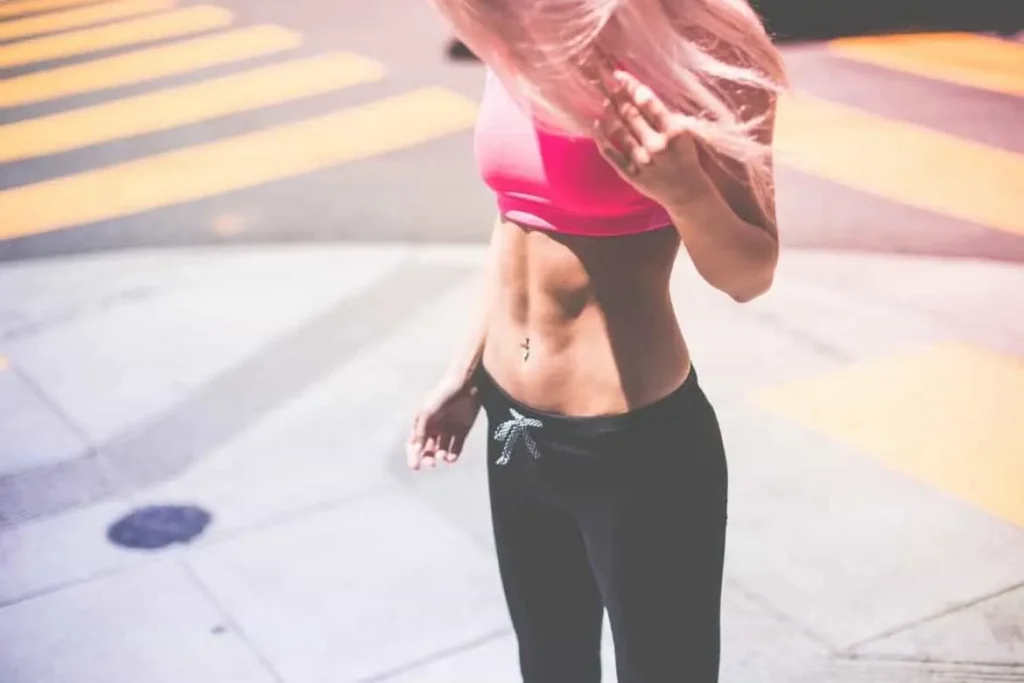 Woman with toned stomach after LA-EMS Body Sculpting Treatment Greater London (Kingston upon Thames)