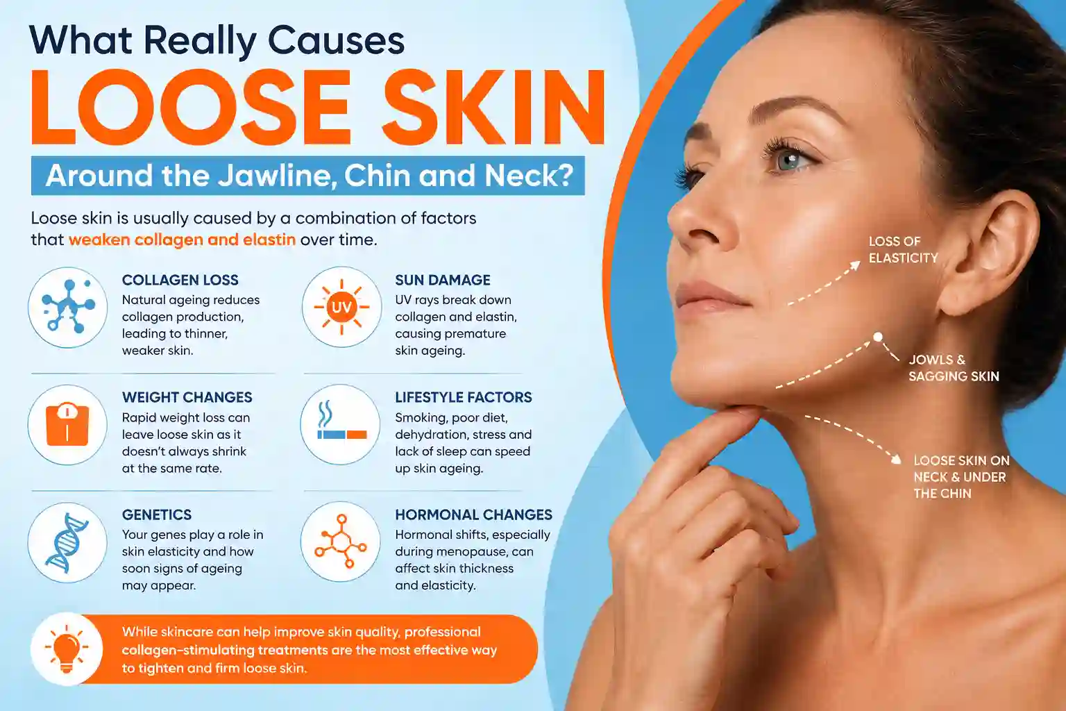 What Really Causes Loose Skin Around the Jawline, Chin and Neck Greater London (Kingston upon Thames)?